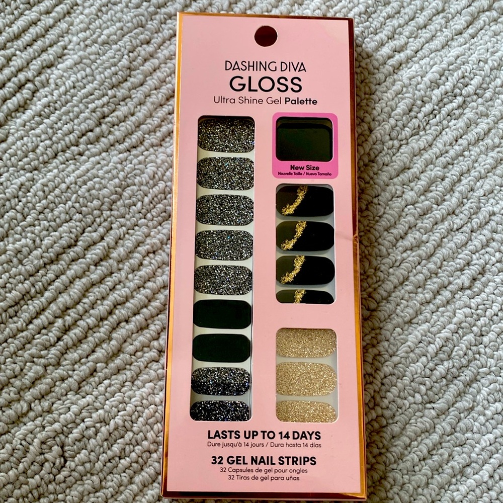 Dashing Diva Gloss Ultra Shine .32 Gel Nail Strips.  New in Box
